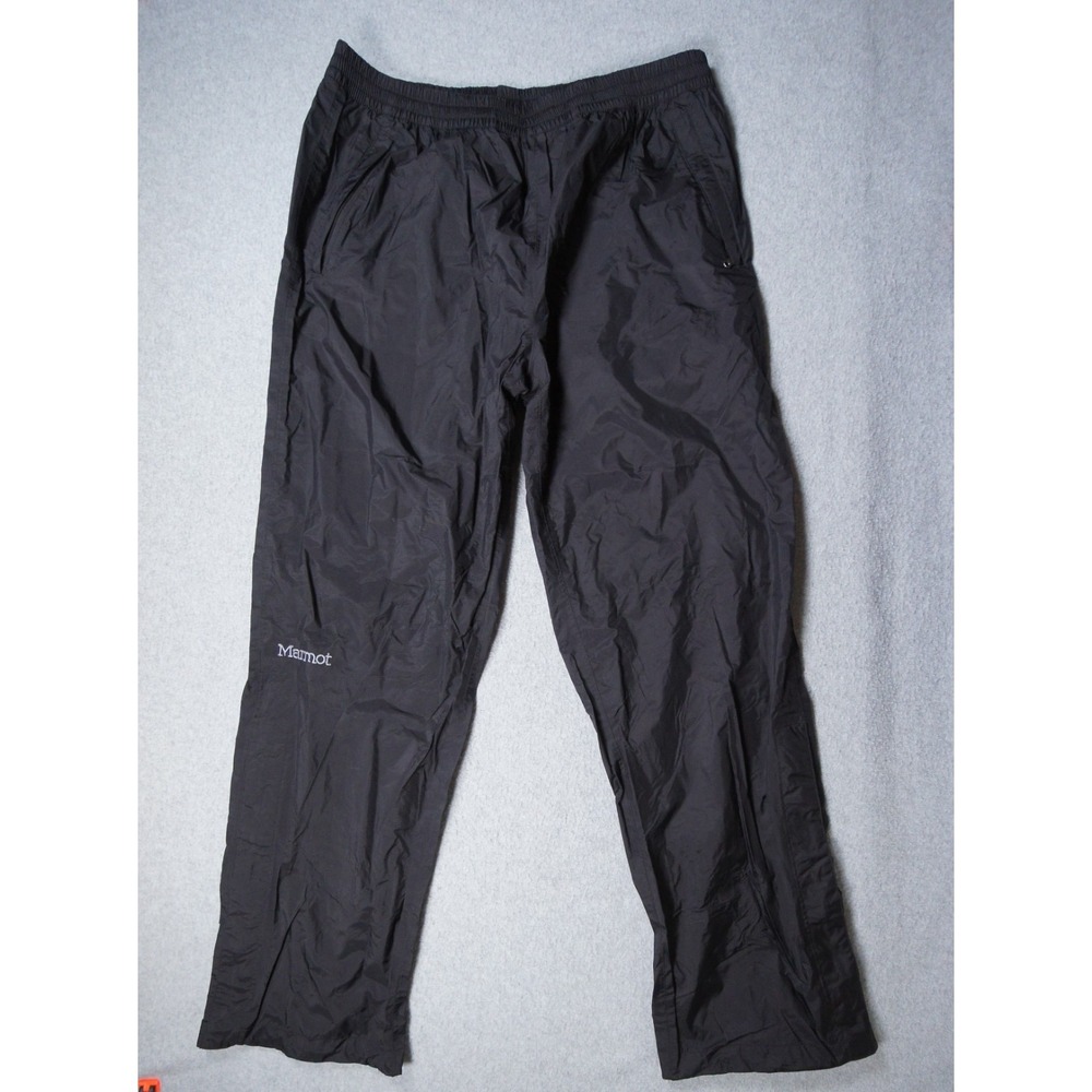 Marmot Pants Mens Medium Short Black Windbreaker Rain Waterproof Outdoors